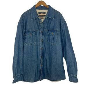 Levi's Sherpa Lined Denim Jacket Men’s XXL Button Front Western Style Coat